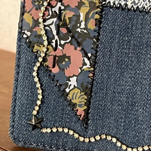 Coach Hayden Foldover Crossbody Clutch With Star Patchwork - Picture 3 of 11